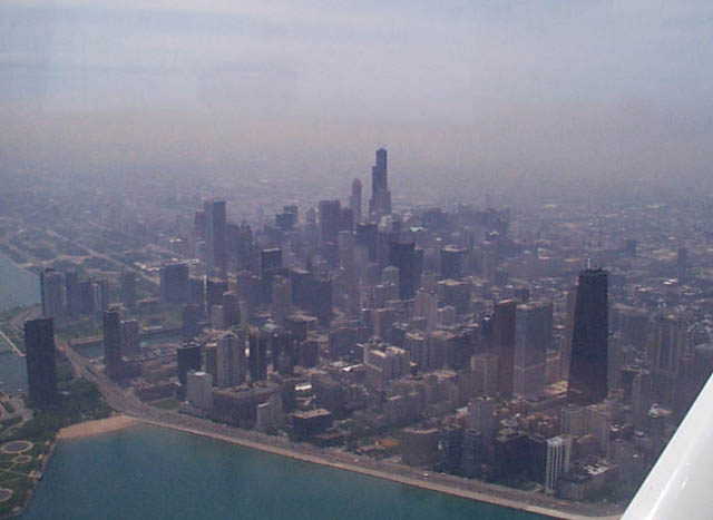 Aerial View over Chicago